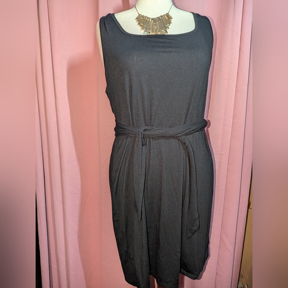 Torrid Mini Jersey Sleeveless Belted Midi Dress 2x(18-20) - Picture 2 of 13